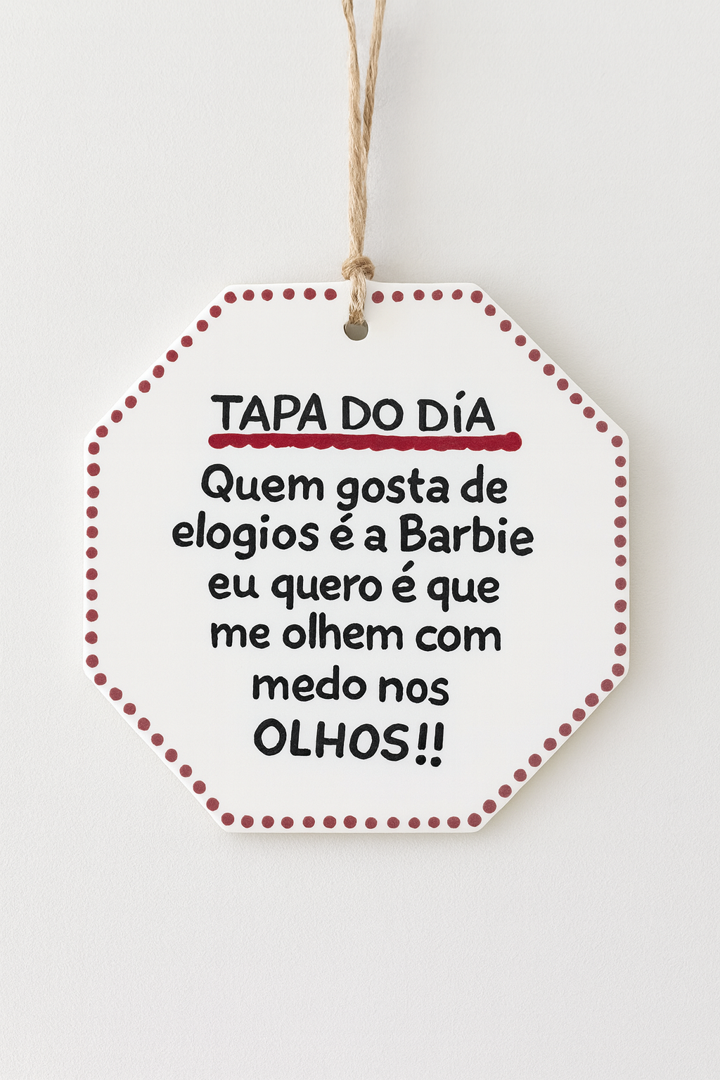 Placa inspiradora com íman 😜❤️